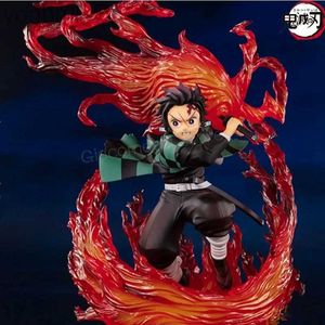 Manga anime 25cm Kimetsu no yaiba Figura anime Figuarts zero tanjiro kamado hinokami kagura action figure figurina modello di figurina 240413