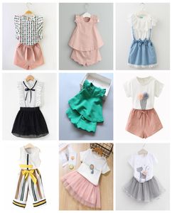 27t Baby Girl Clothes Mode Cartoon Girls Summer Set Baby Anzüge Kinder T -Shirt Hosen Kinder Kleidung Set gute Qualität 7803131