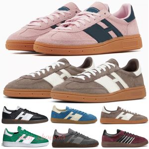 2024 Designer Handball Spezial shoes Earth Strata Gum Casual Shoes Men Women Aluminium BlackGum Collegiate NavyCore Blue Black Clear Pink Gum With box