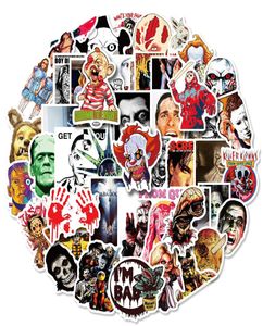 Neue sexy 50pcs Horror Bild Film Mashup Graffiti Aufkleber DIY Laptop Skateboardbike Gepäck wasserdichte klassische Kinderspielzeug Aufkleber8828608