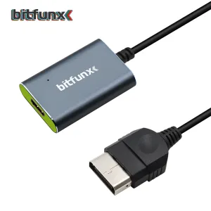 Acessórios Bitfunx HDMI Converter para Microsoft Xbox Retro Video Game Console Suporte de alta definição 480p 720p 1080i