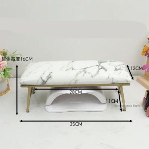 Equipamento Novo 1pcs Marble Nail Art Pillow Hand Cushion Pillow Pillow Arm Rests Rests Uil Art Stand com Mat Manicure Table DropShipping 2#