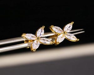 silver jewelry rhinestone earrings womens flower earrings gold hoops earrings fashion diamond earings jewelry7320798