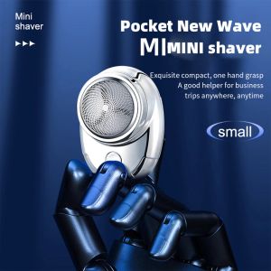 Shavers 2023 New Small Portable USB Rechargeable Shaver Mini Electric Shaver Cordless Trimmer Knive Face Beard Razor Trimmer Fast Charge