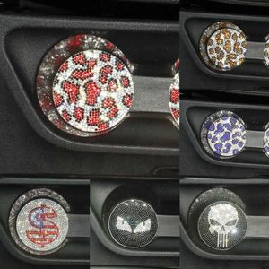 New Non-slip Car Water Cup Pad Diamond Rhinestone Rubber Mat for Bottle Holder Coaster Auto Interior Anti-skid Car Accessories