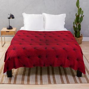 Cobertores Veludo vermelho preenchido e tufado |TEXTURE THON Blanket Kawaii Luxury Custom