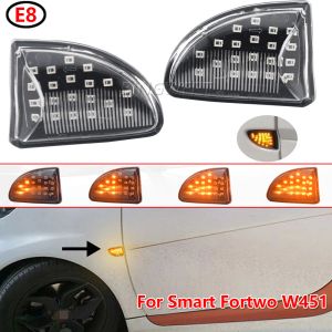 1 par LED Dynamic Car Blinker Side Mirror Marker Turn Signal Lamps Lamptillbehör för smart FORTWO 451 MK1 MKII 2007-2015