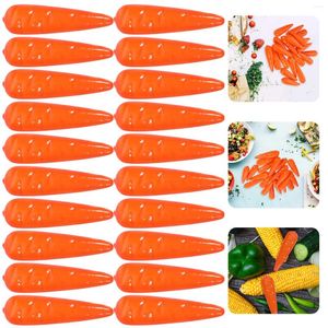 Flores decorativas 20 PCs Cenouts Crafts Legumes Decores de casa falsa