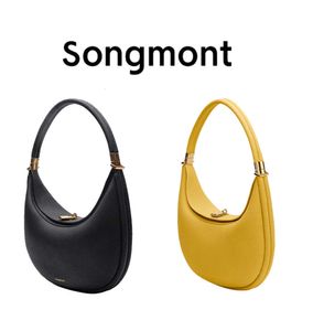 Songmont crescent Luna Designer bag Womens Luxury handbag mens Cross Body Shoulder half moon Bags Totes calfskin Leather classic pink Hobo Underarm belt Clutch 4665