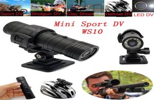 High Quality WS10 Night Vision Sport Action Camera DV Waterproof Camera Recorder with Holder Car Bicycle MotorcycleDrivin Camcorde8212368