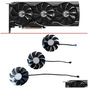 노트북 냉각 패드 87mm DIY 팬 PLD09220S12H 4PIN 0.55A GEFORCE RTX 3070 XC3 GPU 용 EVGA 3080 TI 3090 FTW3 TRA 드롭 배달 COMPU DHYBB