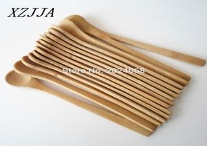 Cały 15pcs 7 5 -calowy drewniany łyżka ekologiczna japońska zastawa stołowa bambus łyżka gałki kawy miód herbata kadzi mieszadła 1081976