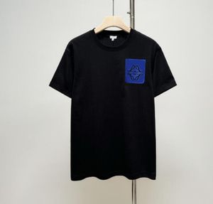 デザイナーサマーTシャツトップファッション半袖レイトレタリング刺繍TシャツラウンドネックプルオーバーカップルティーコットンハイストリートTシャツM-2xl