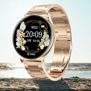 Watches 2023 Yeni Bluetooth Çağrı Akıllı İzle Kadın Erkekler Moda Spor Sağlığı Bayanlar Fitness Tracker Waterproof EKG+PPG Akıllı Saat