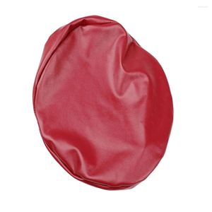 Chair Covers PU Leather Round Cover Stool Multi-colors Anti-Dust Protector Beauty Seat Cushion Sleeves Banquet Restaurant