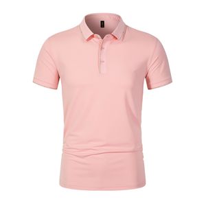 Anpassad bild 2024 Summer Men Golf bär avslappnad kortärmad andning Högskvalitet Men Polo T -skjorta toppar