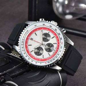 Luxury fashion sports six-pin full function chronograph men's fashion quartz watch