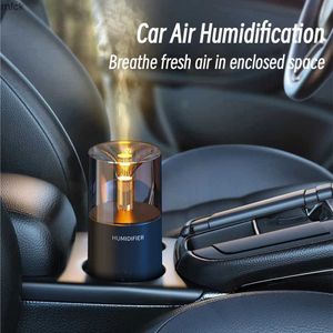 Humidifiers Fragrance Lamps Candlelight Aroma Diffuser USB Electric Ultrasonic Mist Maker Air Humidifier for Home Car Mini Fragrance Oil Diffuser