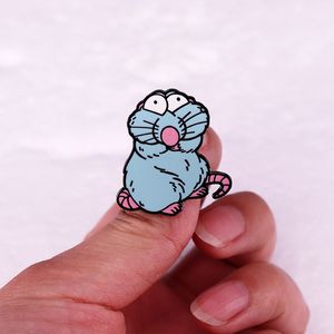 funny mouse enamel pin childhood game movie film quotes brooch badge Cute Anime Movies Games Hard Enamel Pins