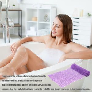 Kroppskrubber Net badsvamp Net Net Body Scrubber African Wash Sponge Exfoliating Sponge Brush Badrum Dusch Back Brush