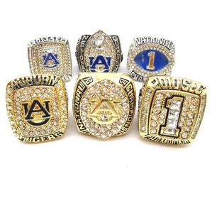 Anel de navio de diamante de liga para o homem Auburn Tigers 6 peças set017543181