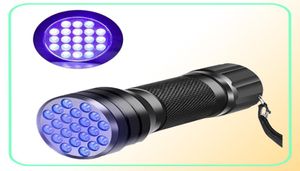 Mini 21 LED Black Light Stealth Marker ficklampa UV Ultraviolet Torch Light2731974