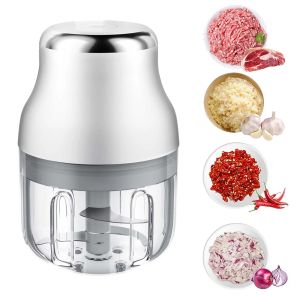 Mixer Elektrik Knoblauchhacker Fleischmühle Mini Gemüse Chopper Knoblauch -Brecher Blender für Küchenknirsche Küchenmaschine Mixer