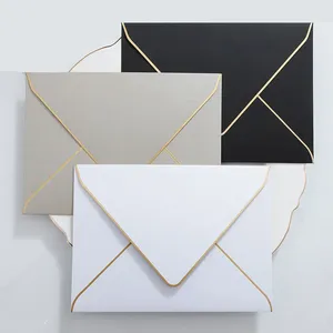 Wrap Prezent 30PCS/ 50pcs/ Bronzing Envelope Creative Retro European Business Letter Paper Wedding Zaproszenie