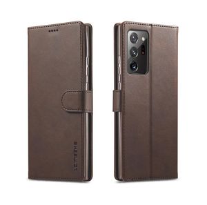 Samsung Galaxy Note 20 Ultra Lcimeeke Calf Texture Horizo​​ntal Flip Leather Case with Holder Card Slots Wallet5793284