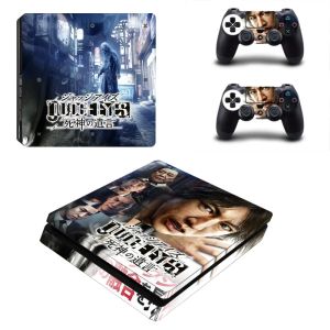 Adesivos julgam os olhos das últimas palavras da morte PS4 Slim Skin Skiny Vinyl para PlayStation 4 Console e Controladores