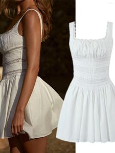 Casual Dresses Cutie Slim-Fit White Lace Dress Rem