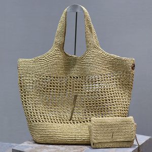 Icare Raffias Designer Bag Hand-Embroidered Straw Bag Handbag Large Capacity Tote For Women Beach Travel Summer Vacation High Quality Luxury Shoulder Shopping Bags