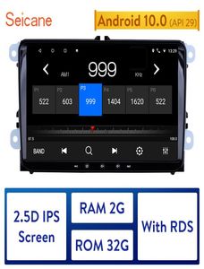 SEICANE Android 10.0 2Din 자동차 라디오 GPS VW // 골프/폴로/Tiguan/Passat/B7/B6/Leon/Skoda/Octavia7373798 용 멀티미디어 플레이어