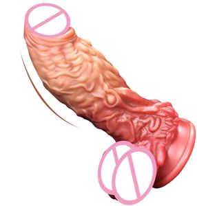 Masaj Güçlü Sucker Yetişkin Ürünleri ile Büyük Yapay penis Büyük Dick Sıvı Silikon Penis Kadın Mastürbator Erotik Seks Oyuncakları