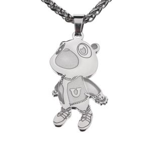 European And American West Bear Pendant Necklace Tide Brand Men And Women Hip-Hop Personality Couple2419671