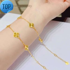 Ny klassisk Van Clover -armband Fashion Classic Four Leaf Clover Armband 999 Gold Plated Ladies Hundred Valentine's Day Gift