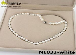 New Beautiful Fashion Jewelry Natural Charming Akoya 78mm Multicolor Pearl Necklace Making Design Woman Gift Wedding Christma7733002