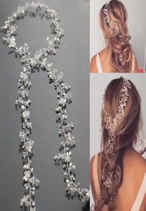 Pärlor Bröllopshår Vine Crystal Bridal Accessories Diamante Headpiece 1 Piece3120431