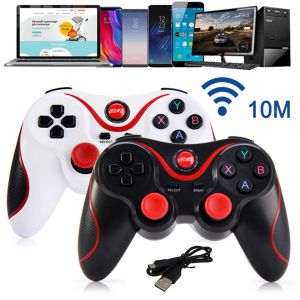 Gamepads trådlöst Bluetooth gamepad för Android mobiltelefon surfplatta smart tv -satsningslåda spel joystick controller USB handtag vit/svart