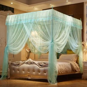 Mosquito net Canopy łóżko Biała romantyczna Księżniczka Kurtyna Netting Bedding 240407