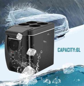Professioneller 12 -V -Kühlschrank -Zul -Heizung 6L Mini Kühler wärmerer Elektrokühlschrank tragbarer Eisbox -Reise -Kühlschrank H2205102896177