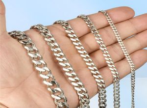 Stainless Steel Gold Bracelet Mens Cuban Link Chain on Hand Steel Chains Bracelets Charm Whole Gifts for Male Accessories Q06052732883561