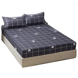 Sängkläder sätter 1 st monterad ark madrass täcker fyra hörn med elastiska band lakan polyester (kuddväskor behöver ordning)