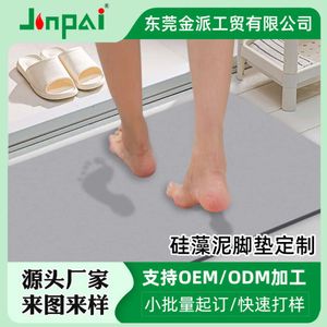 Ingresso del bagno per pavimento di terra stampato e assorbente