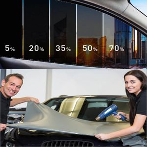 Window Stickers Dark Black Car Tinting Film Glass Roll Summer Touring Sun Protection To Protect