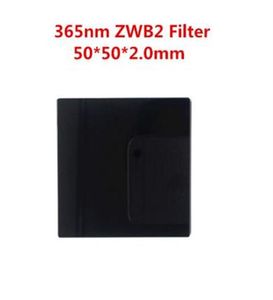 50x50x2 0 mm 365 nm UV Filtr transmisji ZWB2 Światło widzialne wchłanianie czarne szkło UG1 U36028069273624