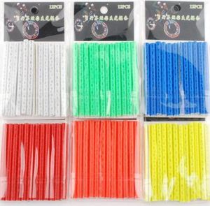 12pcs bisiklet dağ bisikleti binicilik tekerleği jant tekerleği montaj tüp uyarı ışık şeridi yansıtıcı yansıtıcı dış mekan 75mm9807335