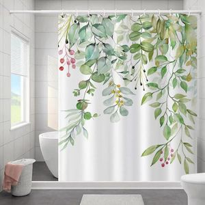 Shower Curtains 1 Set Durable Bath Curtain Impermeable 3D Digital Printing Bathtub Drape Refreshing Style Partition