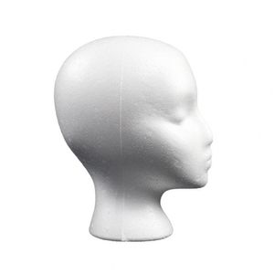 Mannequin Head Mold Foam Mannequin Head Display Stand para óculos Headsets Wigs Modelo feminino Hat exibição leve EPS Mulheres