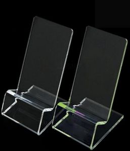 Transparent Acrylic Display Stands Mounts Lasercut Clear Countertop Show Racks Universal Holders with Protective Films for Batter7640425